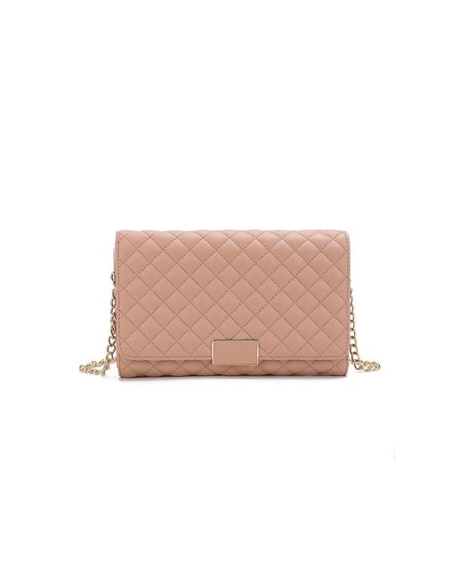 MKF Collection Gretchen Quilted Envelope Clutch Cross body by Mia K