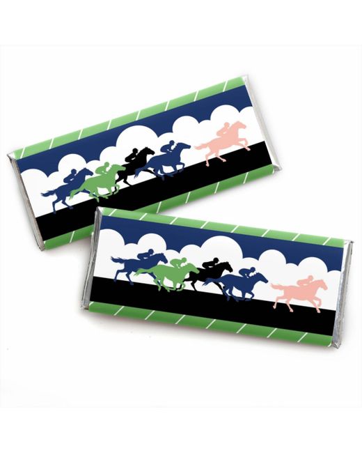 Big Dot Of Happiness Kentucky Horse Derby Candy Bar Wrapper Race Party Favors Set of 24