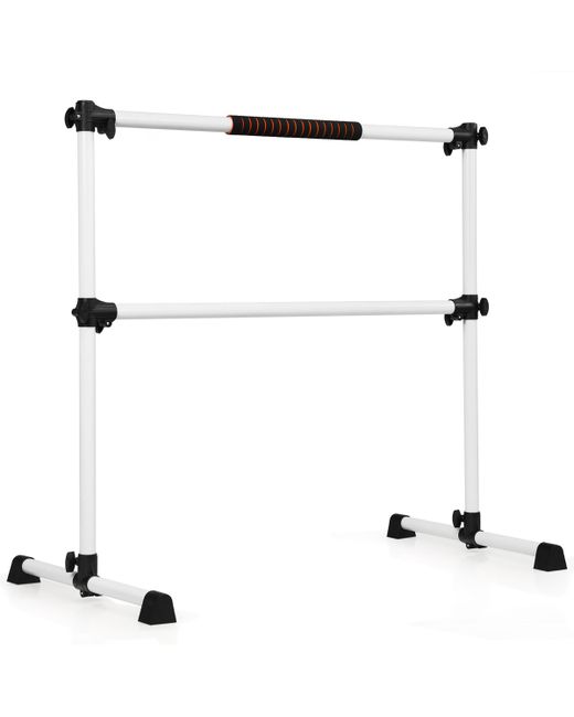 Costway Portable Ballet Barre 4ft Freestanding Adjustable Double Dance Bar