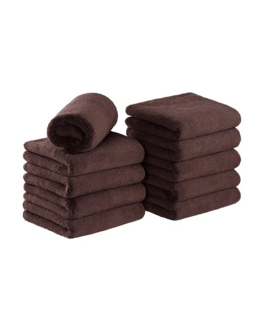 Arkwright Home Bleach-Safe Coral Fleece Salon Towels Pack of 16x27 Soft Microfiber Material Absorbent Hair Drying Towel Set Perfect for and Spa