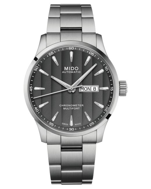 Mido Swiss Automatic Multifort Chronometer Bracelet Watch 42mm