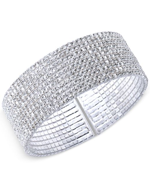 AK Anne Klein Tone Crystal Cuff Bracelet