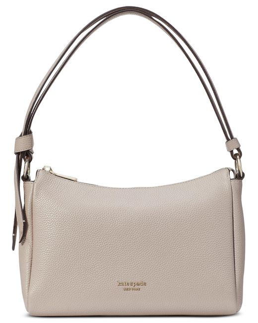 Kate Spade New York kate sapde new york Knott Small Pebbled Shoulder Bag Warm Taupe.