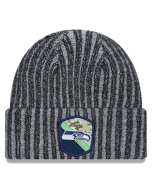 New Era Seattle Seahawks 2023 Salute To Service Cuffed Knit Hat
