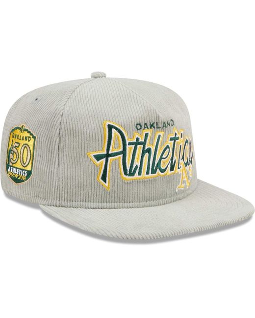 New Era Oakland Athletics Corduroy Golfer Adjustable Hat