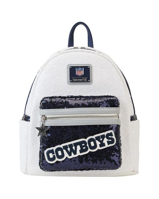 Loungefly and Dallas Cowboys Sequin Mini Backpack Black