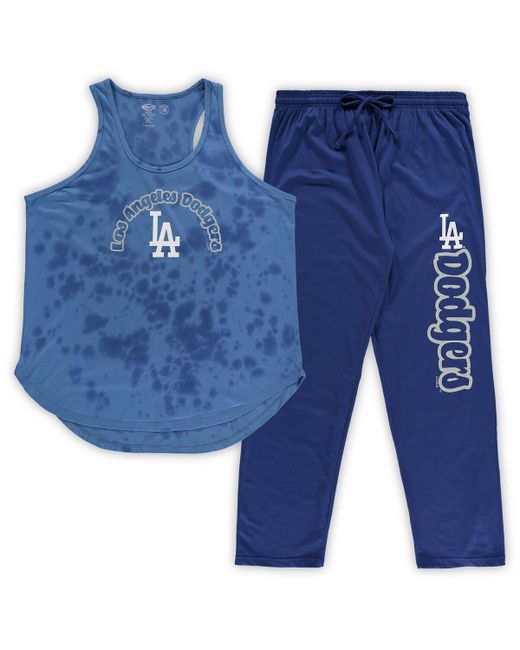 Concepts Sport Los Angeles Dodgers Plus Jersey Tank Top and Pants Sleep Set