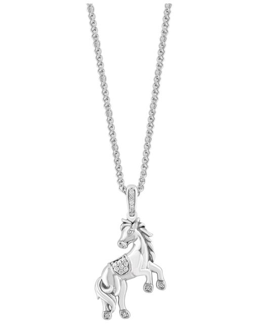 Effy Collection Effy Diamond Horse 18 Pendant Necklace 1/20 ct. t.w.