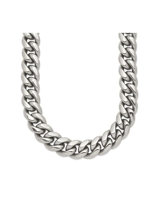 Chisel Polished inch Curb Chain Necklace