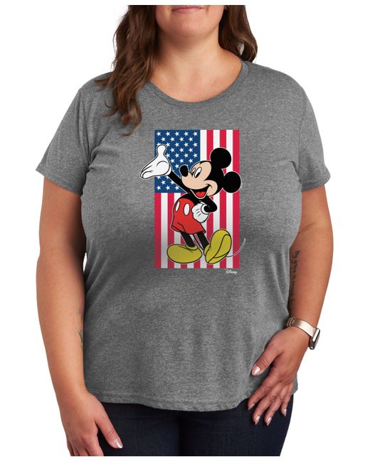 Hybrid Apparel Air Waves Trendy Plus Mickey Mouse Graphic T-shirt