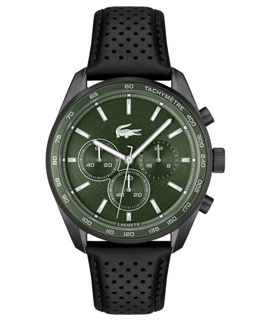 Lacoste Boston Chronograph Leather Strap Watch 42mm