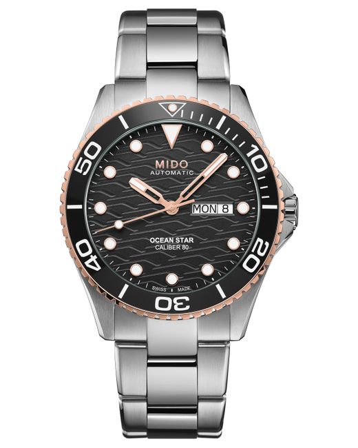 Mido Swiss Automatic Ocean Star 200 Stainless Steel Bracelet Watch 44mm