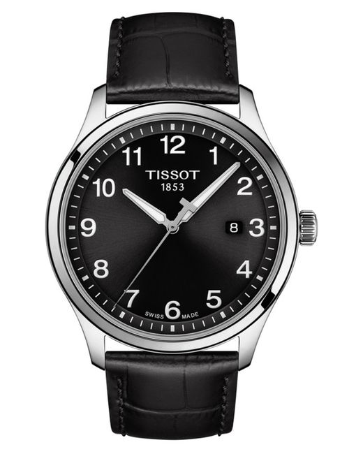 Tissot Swiss Gent Xl Leather Strap Watch 42mm