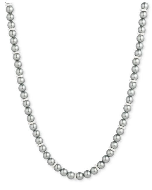 Lauren Ralph Lauren Pave Imitation Pearl Beaded 17 Collar Necklace