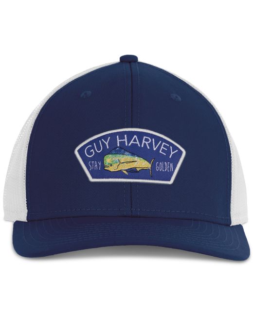 Guy Harvey Colorblocked Logo Patch Trucker Hat