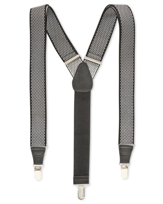 Club Room Diamond Print Suspenders Created for