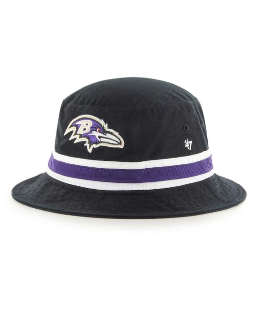 '47 Brand Baltimore Ravens Striped Bucket Hat