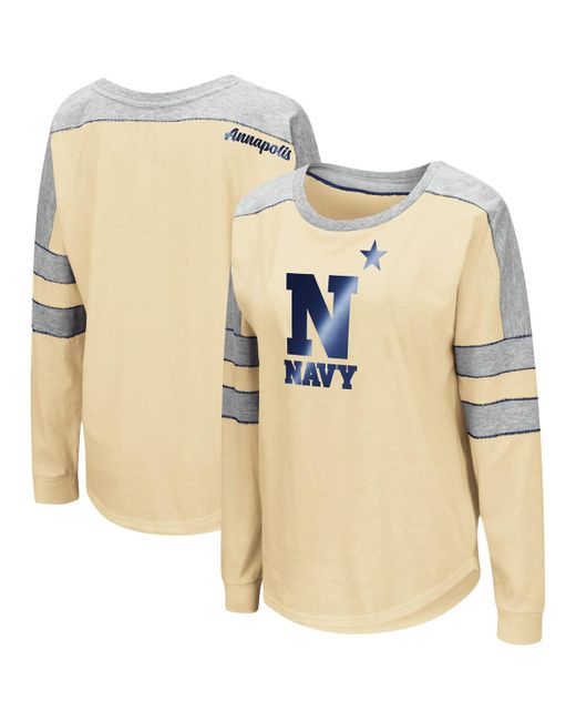 Colosseum Navy Midshipmen Trey Dolman Long Sleeve T-shirt