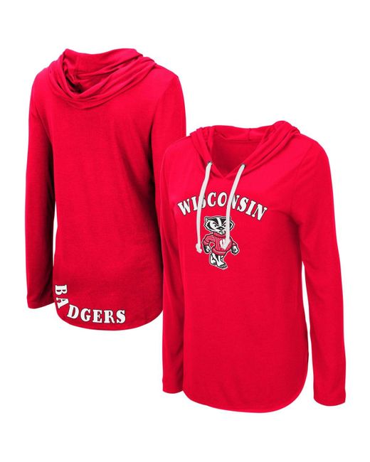 Colosseum Wisconsin Badgers My Lover Long Sleeve Hoodie T-shirt