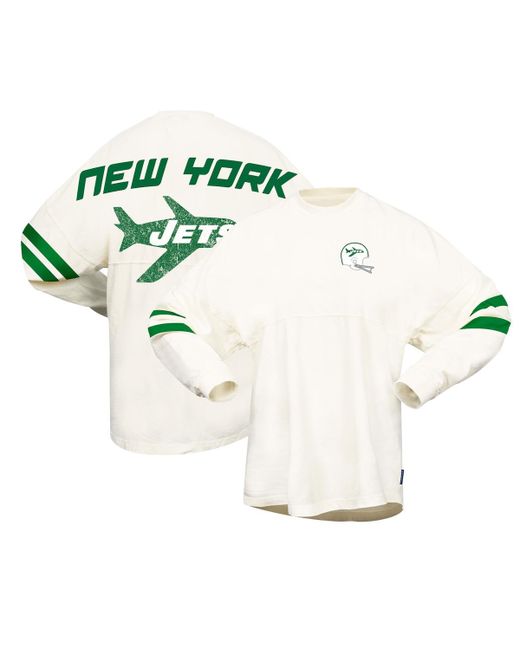 Spirit Jersey Distressed New York Jets Gridiron Classics Retro T-shirt