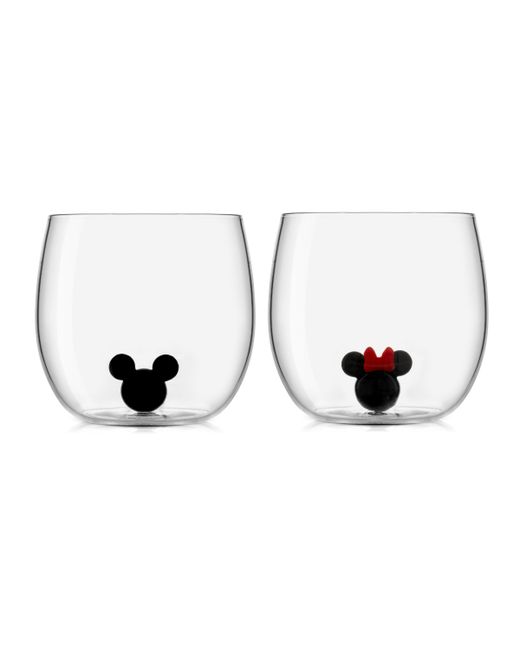 Joyjolt Mickey Minnie Icon Short Drinking Set of 2