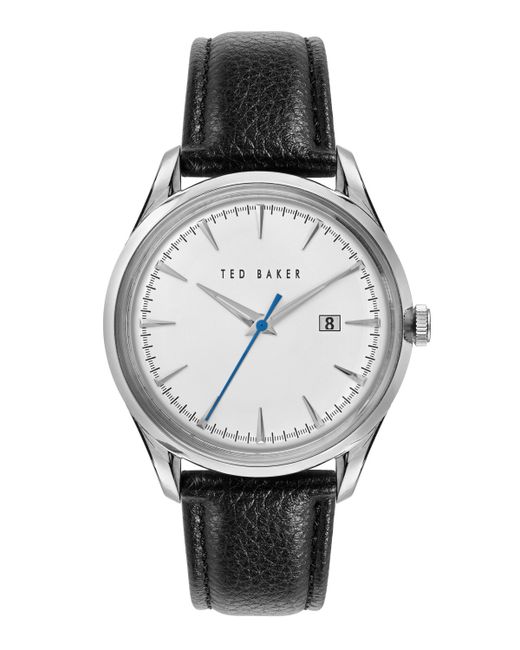 Ted Baker Daquir Leather Strap Watch 40mm