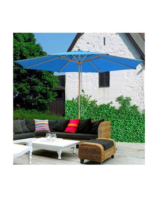 Yescom 13 Patio Umbrella w German Beech Pole Furniture Market Garden Outdoor