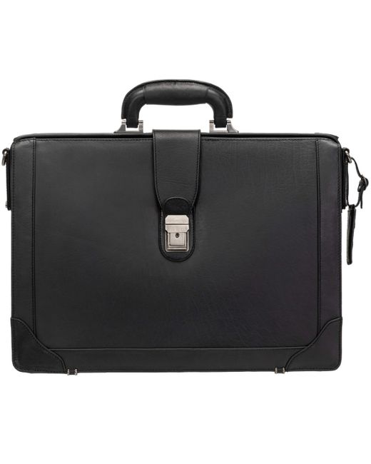 Mancini Buffalo Luxurious Litigator Briefcase Pocket for 17.3 Laptop