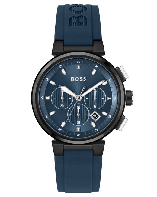 Boss One Silicone Strap Watch 44mm