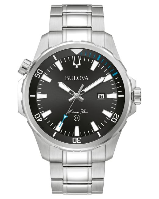 Bulova Marine Star Stainless Steel Bracelet Watch 43mm