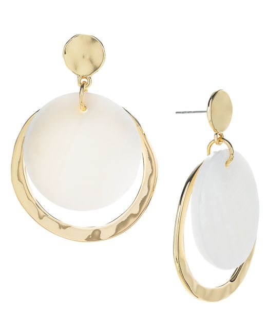 Style & Co Gold-Tone Crescent Drop Earrings Created for