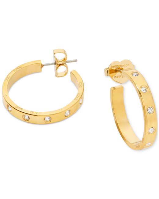 Kate Spade New York Small Pave Hoop Earrings 1 Gold
