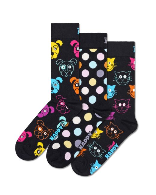 Happy Socks 3-Pack Classic Dog Socks