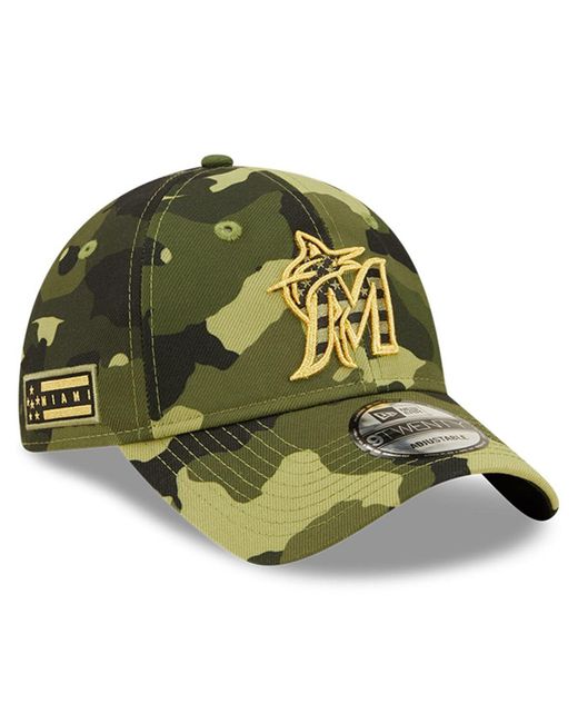 New Era Miami Marlins 2022 Armed Forces Day 9Twenty Adjustable Hat