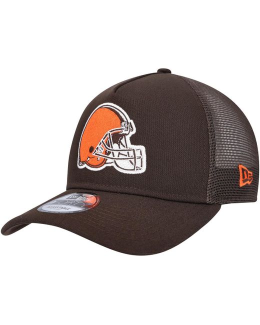 New Era Cleveland Browns A-Frame Trucker 9FORTY Adjustable Hat