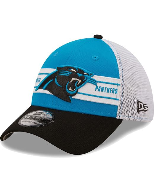 New Era Black Carolina Panthers Team Banded 39THIRTY Flex Hat