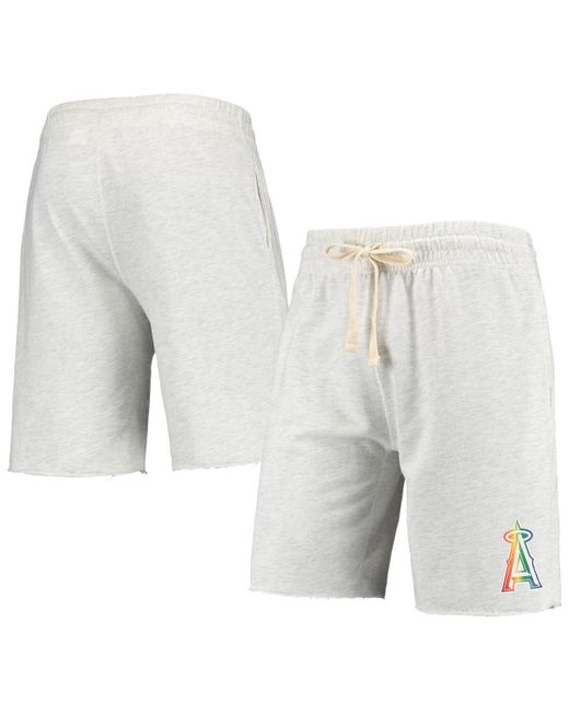 Concepts Sport Los Angeles Angels Mainstream Logo Terry Tri-Blend Shorts