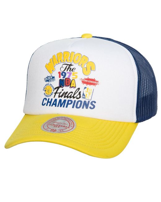 Mitchell & Ness Golden State Warriors Hardwood Classics Soul Champs Fest Trucker Adjustable Hat