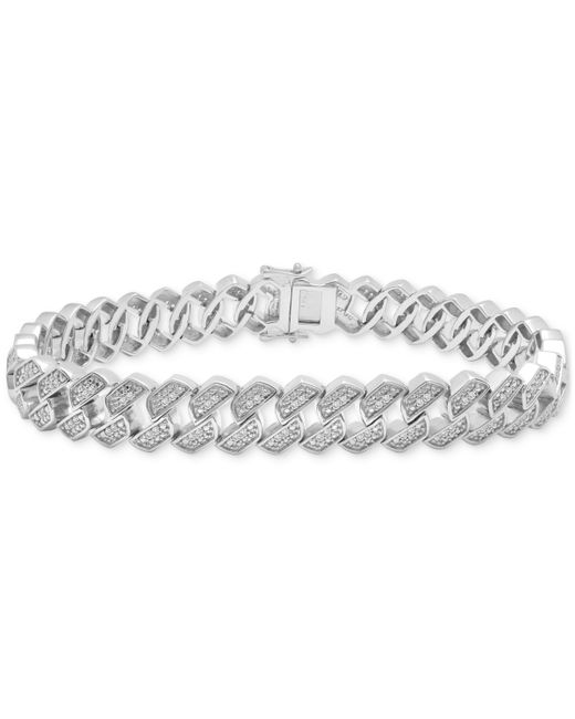 Macy's Diamond Curb Link Bracelet 1 ct. t.w. Sterling