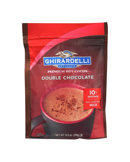 Ghirardelli Nature's Ghirardelli Hot Cocoa Premium Double Chocolate 10.5 oz case of 6