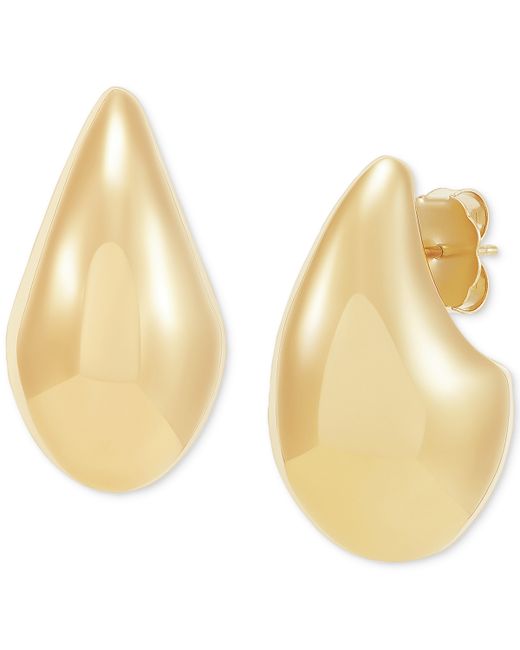 Macy's Polished Medium Teardrop Sculptural Earrings 14k Gold