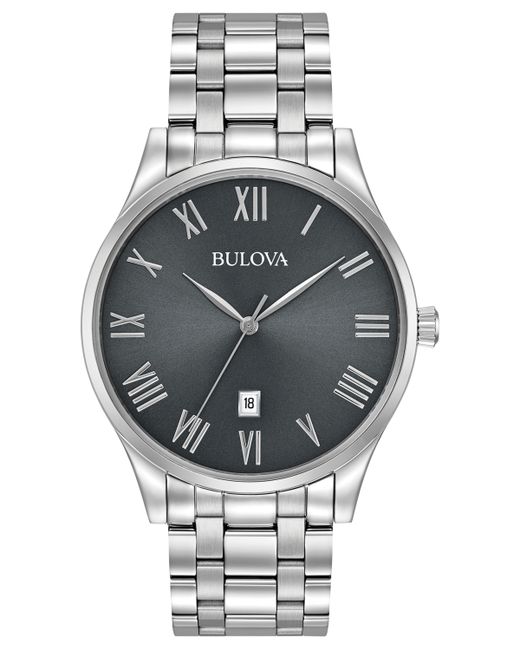 Bulova Stainless Steel Bracelet Watch 40mm