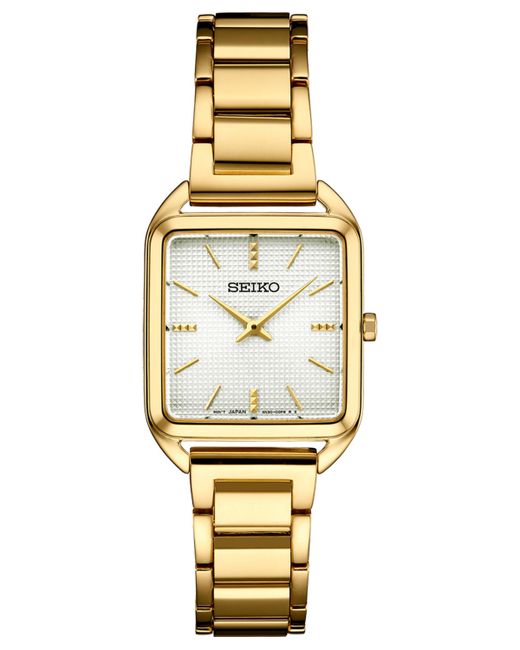 Seiko Essentials Gold-Tone Stainless Steel Bracelet Watch 26mm