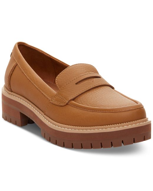 Toms Cara Lug Sole Penny Loafers