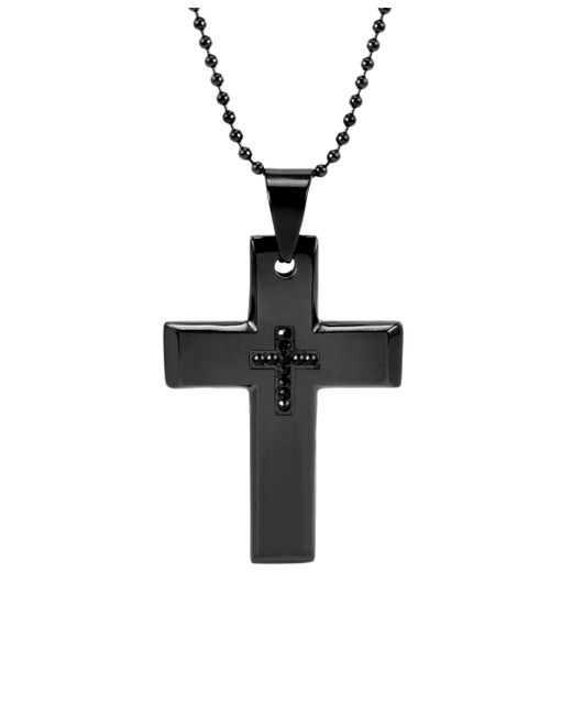 Eve's Jewelry Plate Stainless Steel Cross Necklace