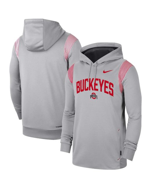 Nike Ohio State Buckeyes 2022 Game Day Sideline Performance Pullover Hoodie