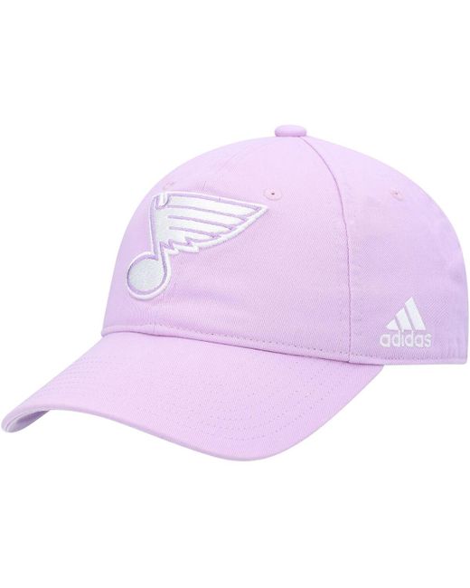 Adidas St. Louis Blues 2021 Hockey Fights Cancer Slouch Adjustable Hat