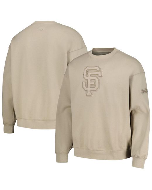 Pro Standard San Francisco Giants Neutral Drop Shoulder Pullover Sweatshirt
