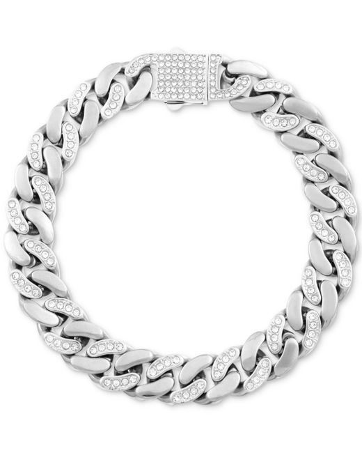 Legacy For Men By Simone I. Legacy for By Simone I. Smith Crystal Curb Link Bracelet Gold-Tone Ion-Plate