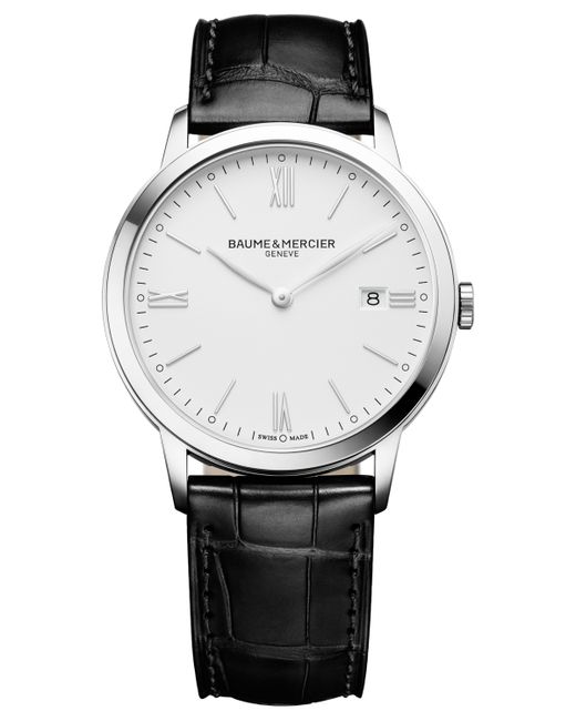 Baume & Mercier Swiss Classima Leather Strap Watch 40mm